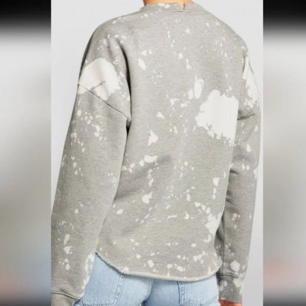 Frame SweatshirtEasy Shirttails Gris Heather Artsy Size Small - Picture 2 of 13